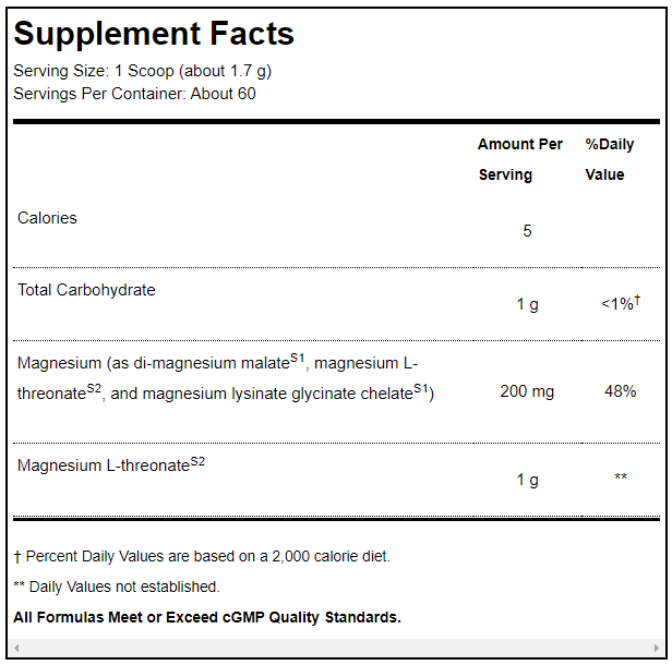 OptiMag® Neuro – Unflavored (60 Servings)