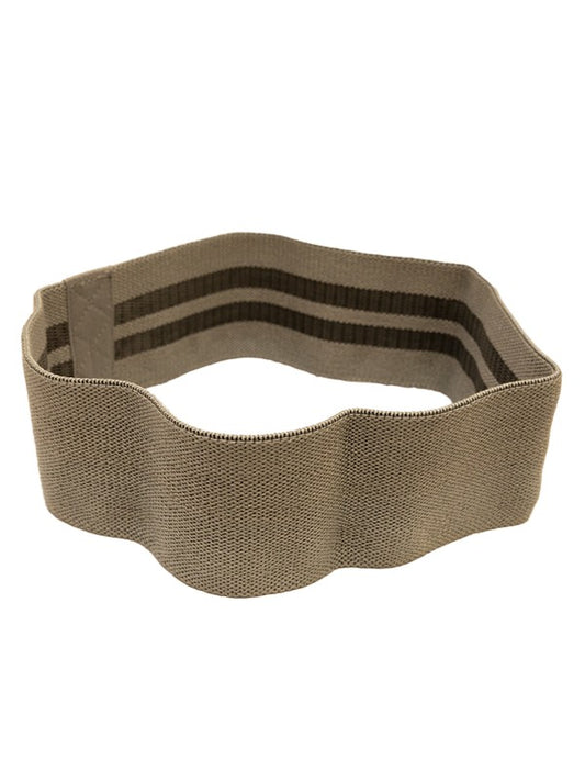 Grey hip circle band used for fitness and rehabilitation, available on Leaton Performance.
