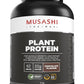 Musashi plant-based chocolate protein powder, featured in Leaton Performance.